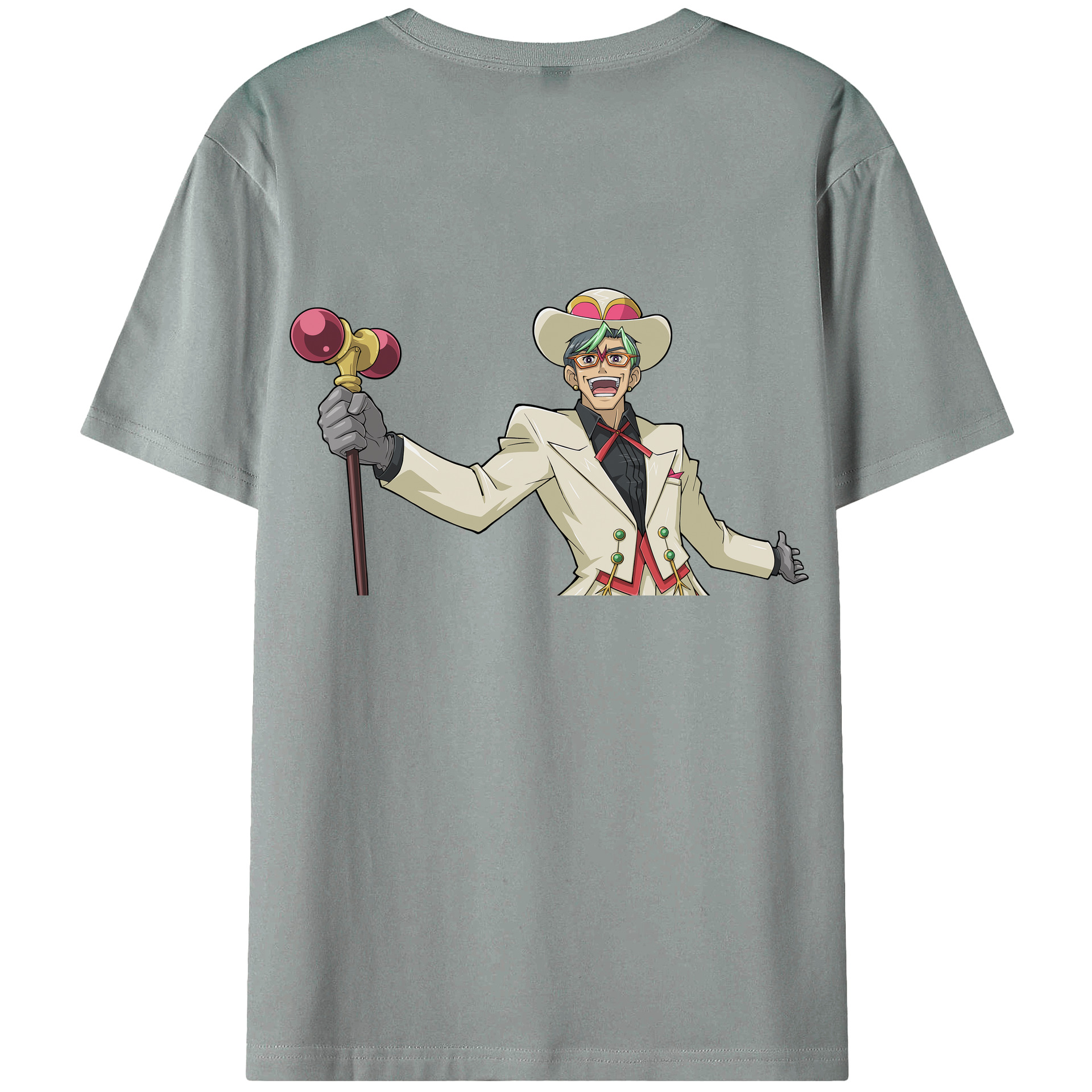 （画像用） 遊☆戯☆王 Yu-Gi-Oh! 綿100％ メンズ半袖Tシャツ（バックプリント） 通気性